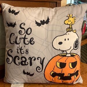 PEANUTS Snoopy & Friends 'Happy Halloween' Party Décor Throw Pillow - NWT